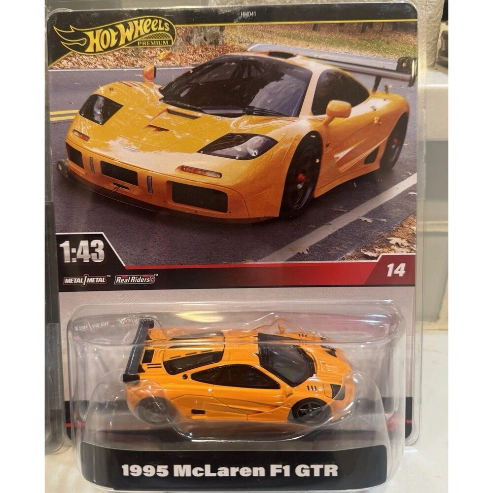 Hot Wheels Premium Real Riders 1:43 Scale 1995 McLaren F1 GTR
